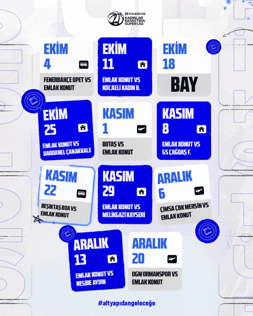 Halkbank Kadınlar Basketbol Süper Ligi’nde 2025-2026 sezonunun fikstür çekimi düzenlendi